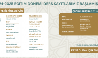 2024-2025 DÖNEMİ BİKSADSANAT ATÖLYESİ DERS KAYITLARI BAŞLADI!