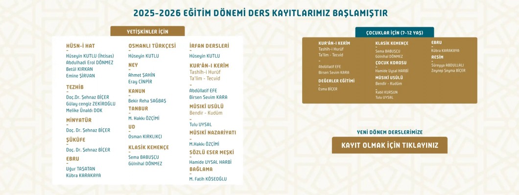 2025-2026 DÖNEMİ BİKSADSANAT ATÖLYESİ DERS KAYITLARI BAŞLADI!