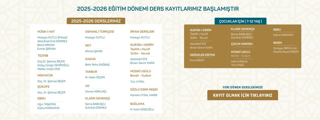 2025-2026 DÖNEMİ BİKSADSANAT ATÖLYESİ DERS KAYITLARI BAŞLADI!